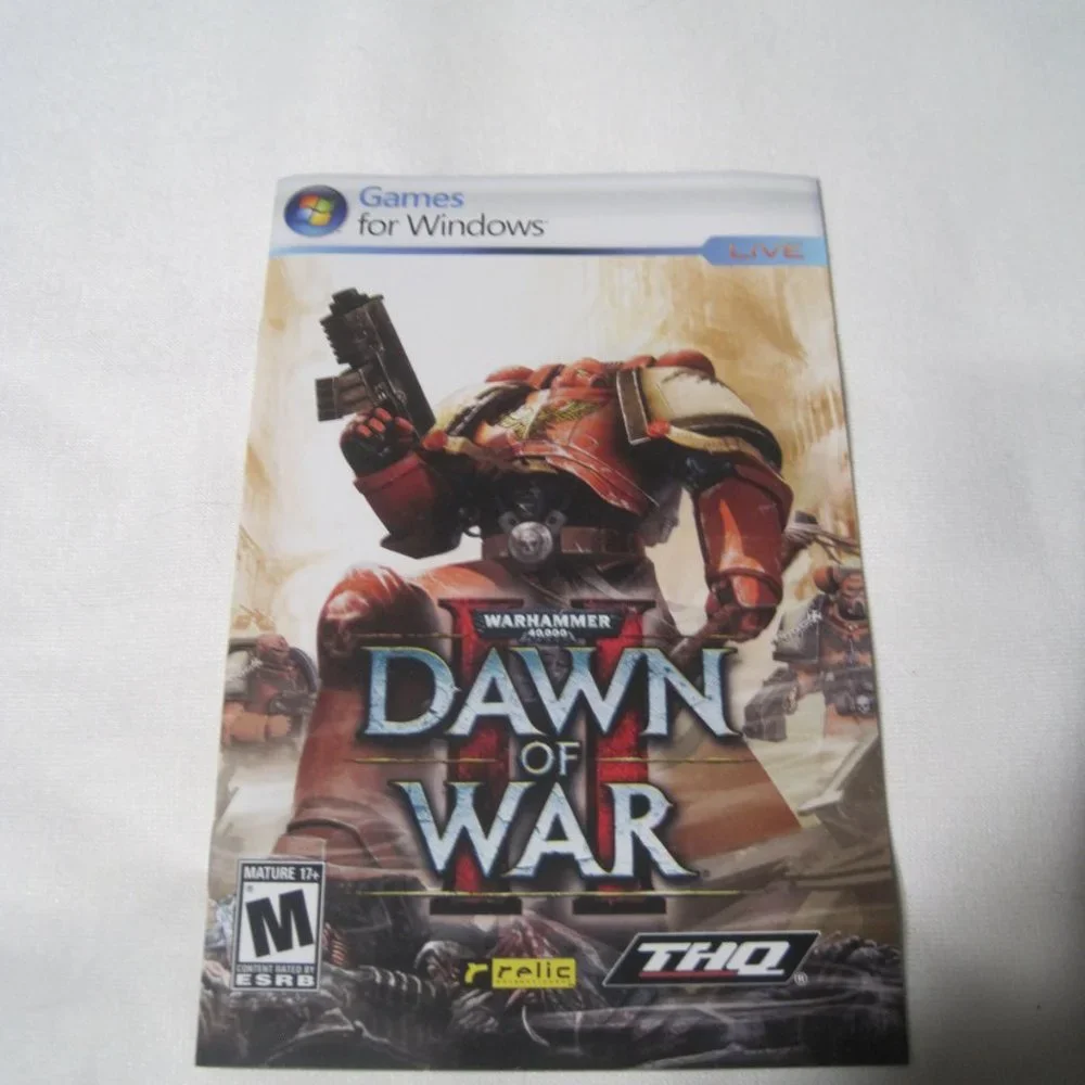 Warhammer 40,000 Dawn of War II 2 PC DVD Strategy Game Complete W/ Key & Poster